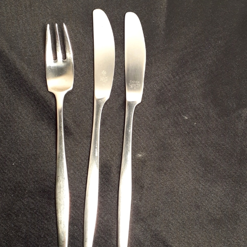Dansk Stainless Steel Flatware - Silver Fork & Knives Set